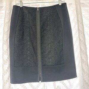 T Tahari Snake Skin Skirt